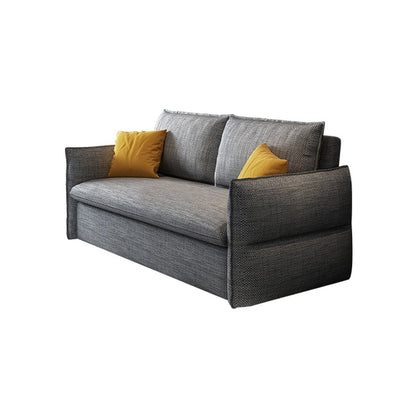 Scandinavo futon dormiente divano cuscino da cuscino e materasso con archiviazione