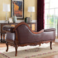 Traditional Dark Brown Genuine Leather Chaise Rolled Arms Tufted Accent Chair Clearhalo 'Chairs & Seating' 'Chaise Lounge' 'chaise_lounge' 'furn' 'furn_chaise_lounge' 'Furniture' 'Living Room Furniture' 7275346