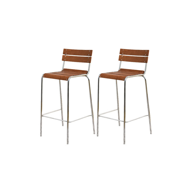 Contemporary Living Room Bar Stools Metal Stackable Counter Stool 2 Piece Set Clearhalo 'Bar Furniture' 'Bar Stools' 'bar_stools' 'furn' 'furn_bar_stools' 'Furniture' 'Kitchen & Dining Furniture' 7275817