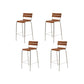Contemporary Living Room Bar Stools Metal Stackable Counter Stool 4 Piece Set Clearhalo 'Bar Furniture' 'Bar Stools' 'bar_stools' 'furn' 'furn_bar_stools' 'Furniture' 'Kitchen & Dining Furniture' 7275819