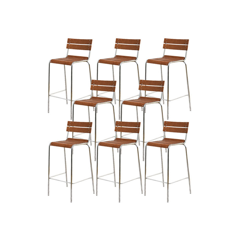 Contemporary Living Room Bar Stools Metal Stackable Counter Stool 8 Piece Set Clearhalo 'Bar Furniture' 'Bar Stools' 'bar_stools' 'furn' 'furn_bar_stools' 'Furniture' 'Kitchen & Dining Furniture' 7275823