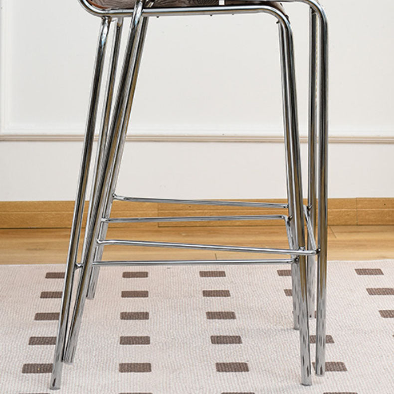 Contemporary Living Room Bar Stools Metal Stackable Counter Stool Clearhalo 'Bar Furniture' 'Bar Stools' 'bar_stools' 'furn' 'furn_bar_stools' 'Furniture' 'Kitchen & Dining Furniture' 7275828