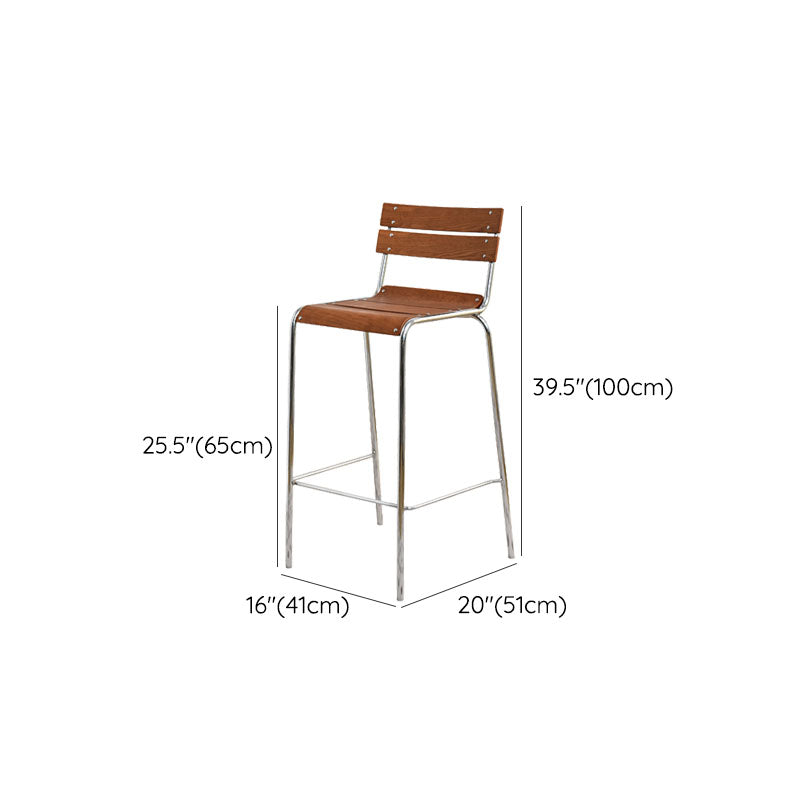 Contemporary Living Room Bar Stools Metal Stackable Counter Stool Clearhalo 'Bar Furniture' 'Bar Stools' 'bar_stools' 'furn' 'furn_bar_stools' 'Furniture' 'Kitchen & Dining Furniture' 7275830