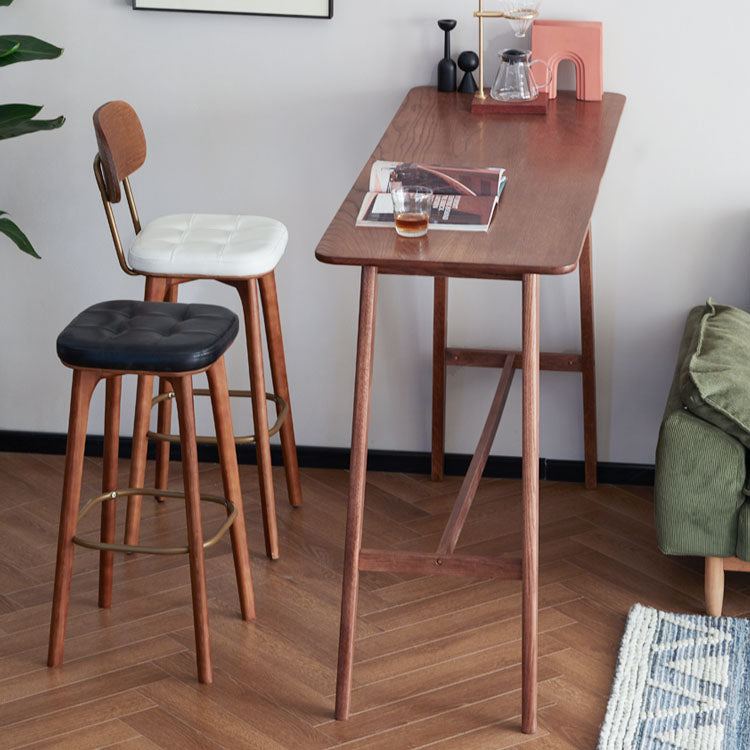 Industriële stijl houten barkruk voetsteun tegenstoel voor woonkamer