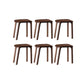 Solid Wood Counter and Bar Stool Indoor Industrial Backless Stool 6 Piece Set Non-Upholstered Short Stool(18"H) Clearhalo 'Bar Furniture' 'Bar Stools' 'bar_stools' 'furn' 'furn_bar_stools' 'Furniture' 'Kitchen & Dining Furniture' 7275892