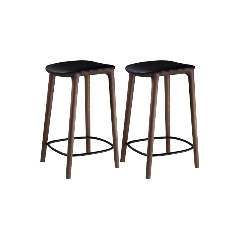 Solid Wood Counter and Bar Stool Indoor Industrial Backless Stool 2 Piece Set Upholstered Clearhalo 'Bar Furniture' 'Bar Stools' 'bar_stools' 'furn' 'furn_bar_stools' 'Furniture' 'Kitchen & Dining Furniture' 7275897