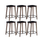 Solid Wood Counter and Bar Stool Indoor Industrial Backless Stool 6 Piece Set Upholstered Clearhalo 'Bar Furniture' 'Bar Stools' 'bar_stools' 'furn' 'furn_bar_stools' 'Furniture' 'Kitchen & Dining Furniture' 7275899