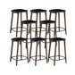 Solid Wood Counter and Bar Stool Indoor Industrial Backless Stool 8 Piece Set Upholstered Clearhalo 'Bar Furniture' 'Bar Stools' 'bar_stools' 'furn' 'furn_bar_stools' 'Furniture' 'Kitchen & Dining Furniture' 7275900