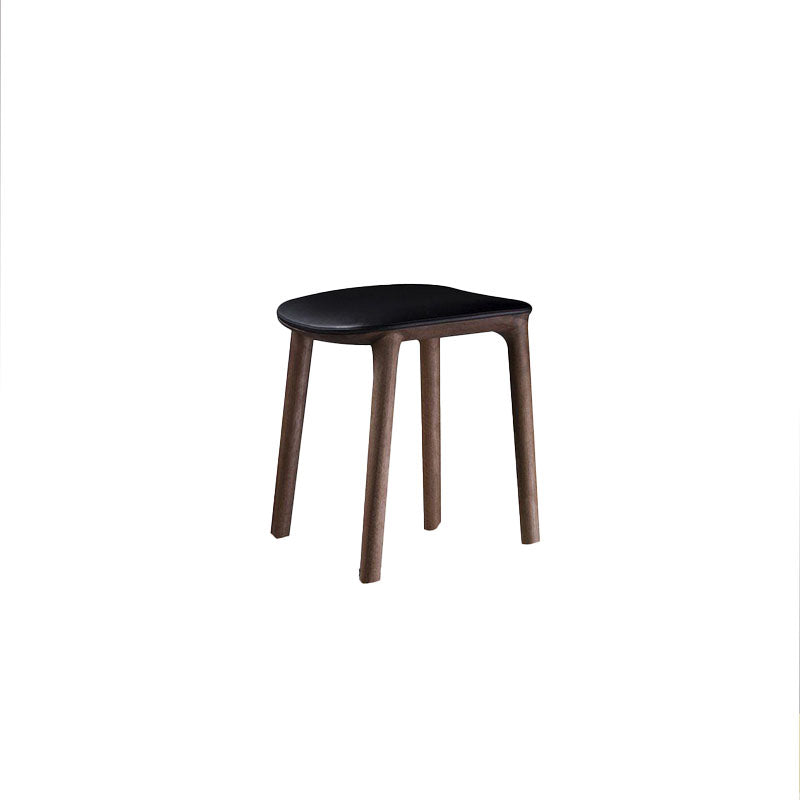 Solid Wood Counter and Bar Stool Indoor Industrial Backless Stool 1 Piece Upholstered Short Stool(18"H) Clearhalo 'Bar Furniture' 'Bar Stools' 'bar_stools' 'furn' 'furn_bar_stools' 'Furniture' 'Kitchen & Dining Furniture' 7275901