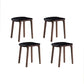 Solid Wood Counter and Bar Stool Indoor Industrial Backless Stool 4 Piece Set Upholstered Short Stool(18"H) Clearhalo 'Bar Furniture' 'Bar Stools' 'bar_stools' 'furn' 'furn_bar_stools' 'Furniture' 'Kitchen & Dining Furniture' 7275903