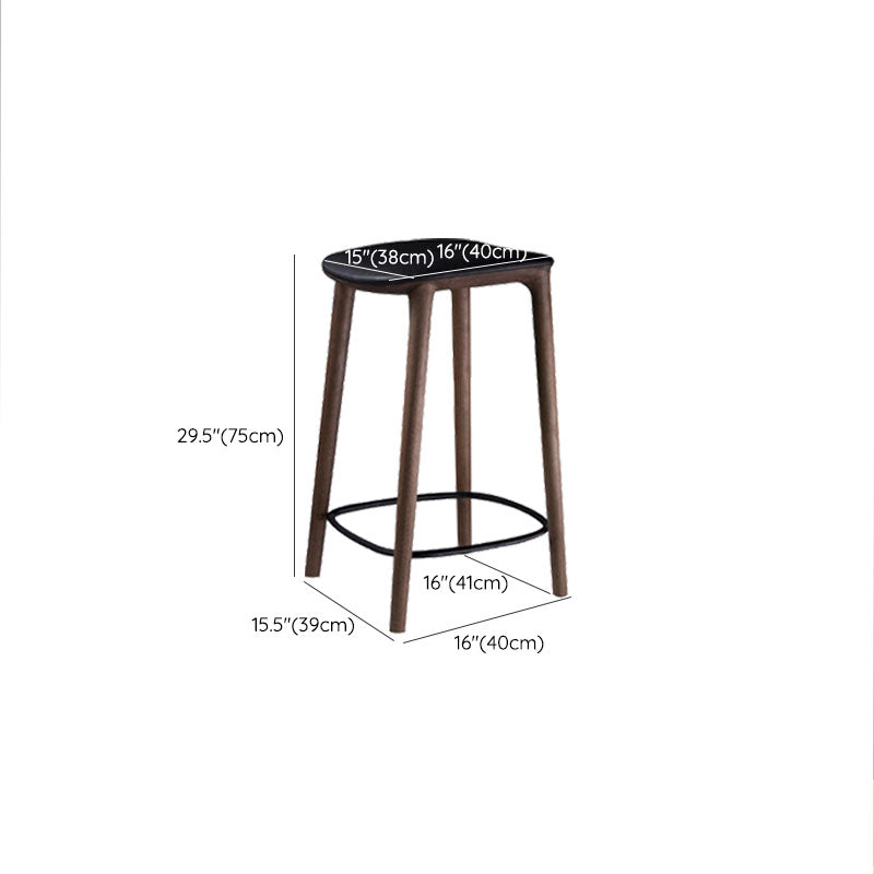 Solid Wood Counter and Bar Stool Indoor Industrial Backless Stool Clearhalo 'Bar Furniture' 'Bar Stools' 'bar_stools' 'furn' 'furn_bar_stools' 'Furniture' 'Kitchen & Dining Furniture' 7275906