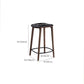Solid Wood Counter and Bar Stool Indoor Industrial Backless Stool Clearhalo 'Bar Furniture' 'Bar Stools' 'bar_stools' 'furn' 'furn_bar_stools' 'Furniture' 'Kitchen & Dining Furniture' 7275910