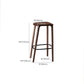 Solid Wood Counter and Bar Stool Indoor Industrial Backless Stool Clearhalo 'Bar Furniture' 'Bar Stools' 'bar_stools' 'furn' 'furn_bar_stools' 'Furniture' 'Kitchen & Dining Furniture' 7275912