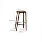 Solid Wood Counter and Bar Stool Indoor Industrial Backless Stool Clearhalo 'Bar Furniture' 'Bar Stools' 'bar_stools' 'furn' 'furn_bar_stools' 'Furniture' 'Kitchen & Dining Furniture' 7275915