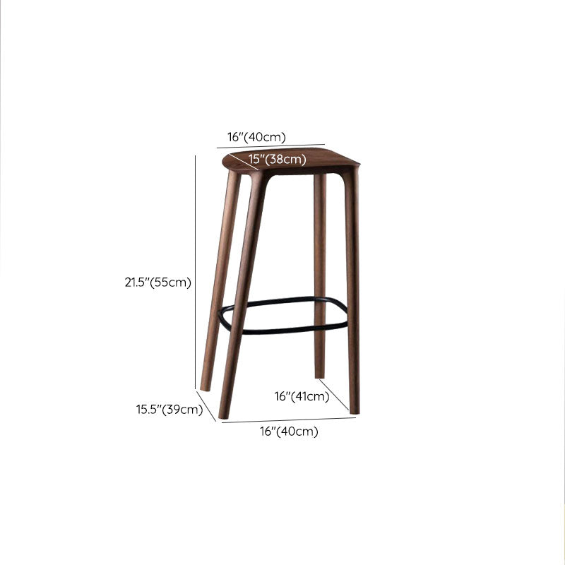 Solid Wood Counter and Bar Stool Indoor Industrial Backless Stool Clearhalo 'Bar Furniture' 'Bar Stools' 'bar_stools' 'furn' 'furn_bar_stools' 'Furniture' 'Kitchen & Dining Furniture' 7275916