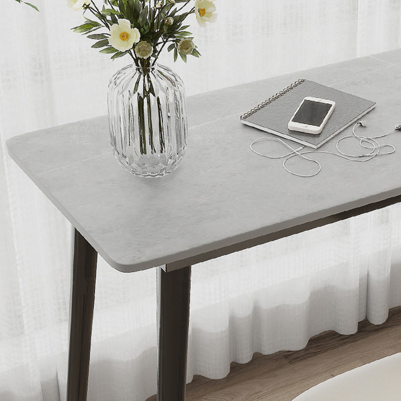 Modern Rectangle Stone Counter Table 1/2/3 Pieces Bar Table Set for Cafe Clearhalo 'Bar Furniture' 'furn' 'furn_home_bar_bar_sets' 'Furniture' 'Home Bars & Bar Sets' 'home_bar_bar_sets' 'Kitchen & Dining Furniture' 7276117