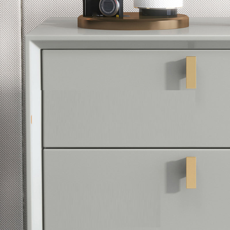 Moderne nacht lade lade opslag rubber houten nachtkastje voor slaapkamer