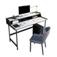Modern Style Black Office Task Desk Rectangular Shape Writing Desk with 4 Legs