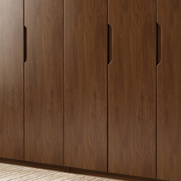 Armadio in legno massiccio di quercia contemporanea guardaroba multifunzionale