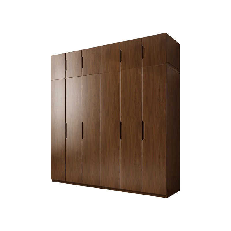 Armadio in legno massiccio di quercia contemporanea guardaroba multifunzionale