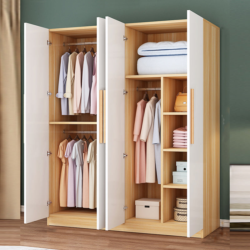 Guardaroba a cornice in legno indipendente moderno incernierato.