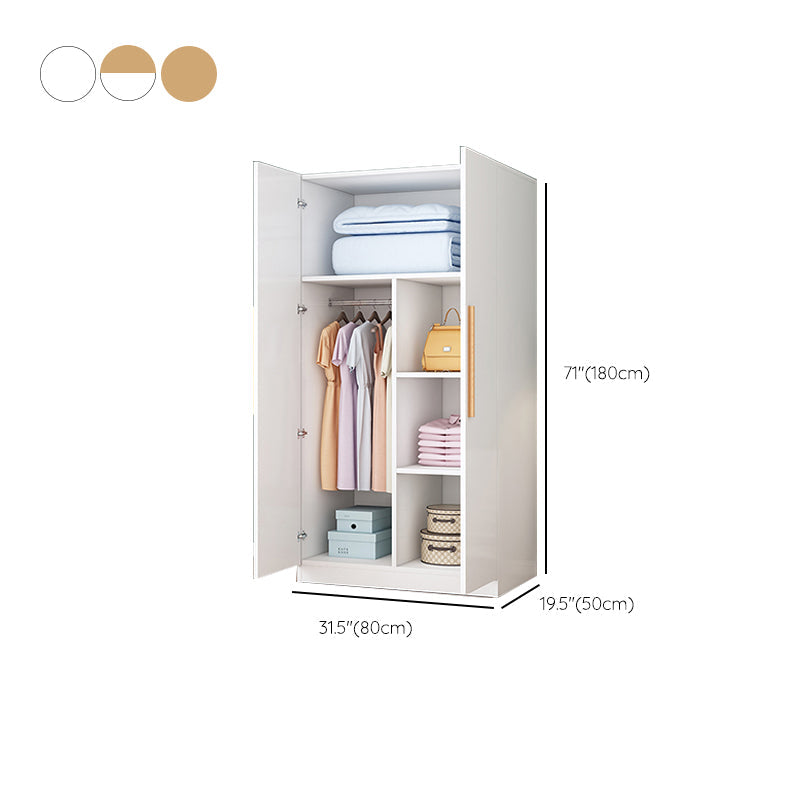 Guardaroba a cornice in legno indipendente moderno incernierato.