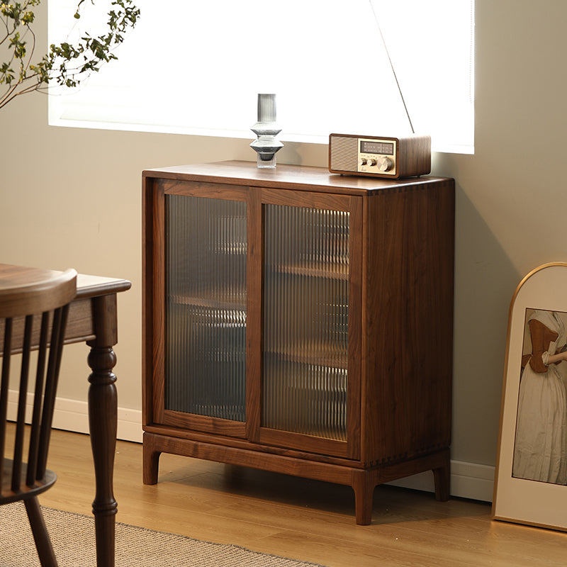 Mid-Century Modern Rectangle Accent Cabinet Solid Wood Brown Accent Cabinet Clearhalo 'Cabinets & Chests' 'cabinets_chests' 'furn' 'furn_cabinets_chests' 'Furniture' 'Living Room Furniture' 7276883