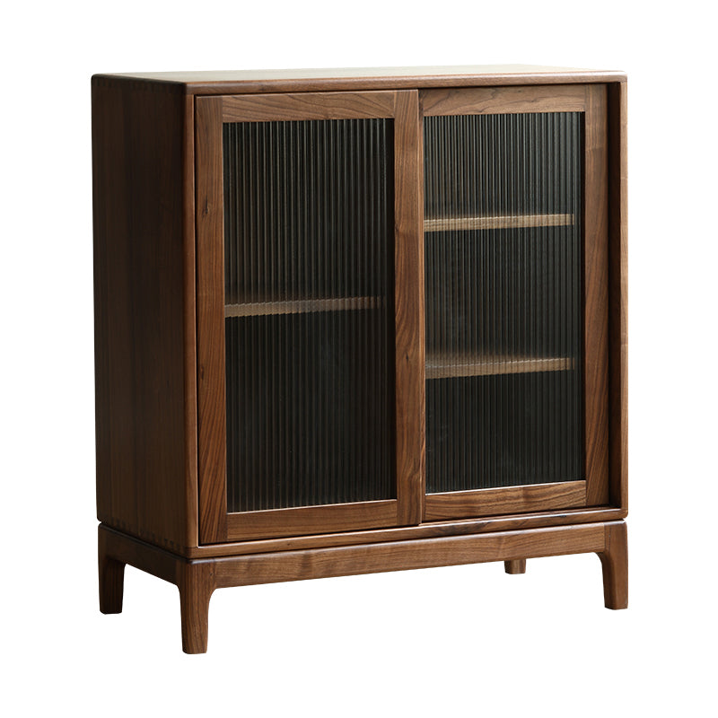 Mid-Century Modern Rectangle Accent Cabinet Solid Wood Brown Accent Cabinet Clearhalo 'Cabinets & Chests' 'cabinets_chests' 'furn' 'furn_cabinets_chests' 'Furniture' 'Living Room Furniture' 7276885
