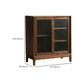 Mid-Century Modern Rectangle Accent Cabinet Solid Wood Brown Accent Cabinet Clearhalo 'Cabinets & Chests' 'cabinets_chests' 'furn' 'furn_cabinets_chests' 'Furniture' 'Living Room Furniture' 7276889