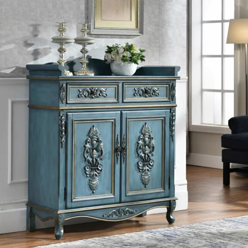 Accento di accento rettangolo industriale Accento di cabriole in legno massiccio