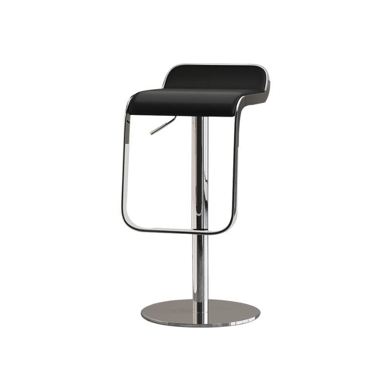 フェイクレザーバースツール調整可能な高さのスイベルバースツールとフットレスト