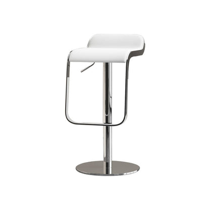 フェイクレザーバースツール調整可能な高さのスイベルバースツールとフットレスト