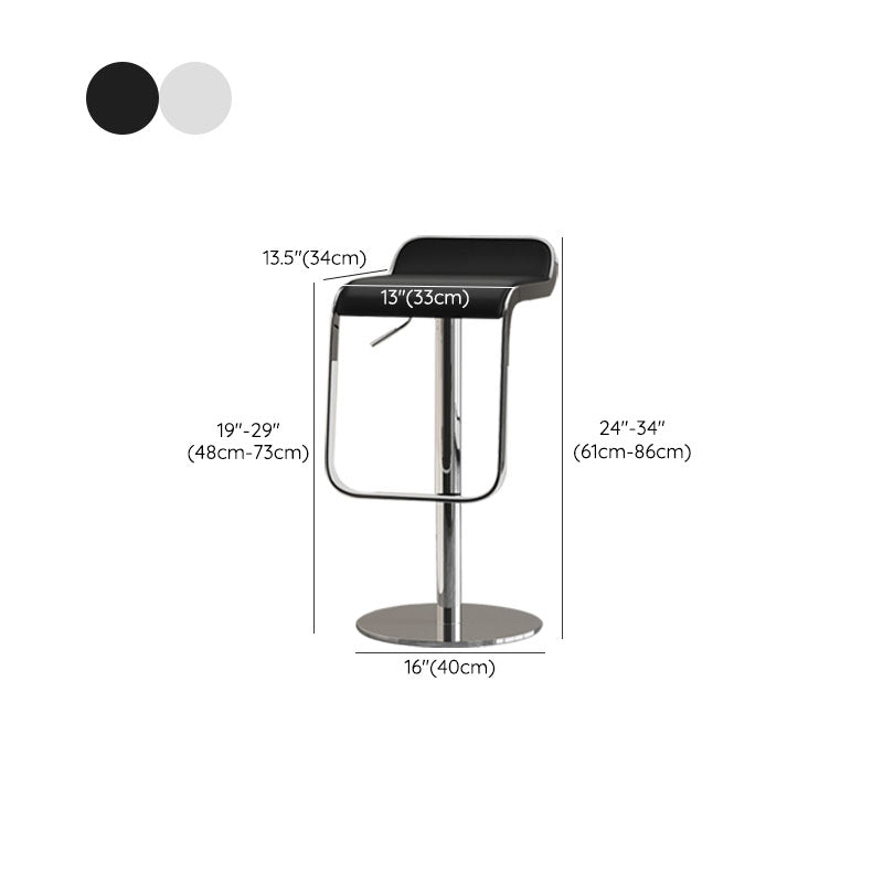 フェイクレザーバースツール調整可能な高さのスイベルバースツールとフットレスト