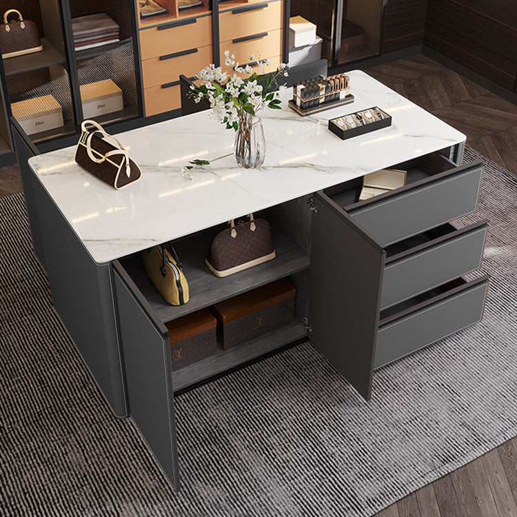 Table de préparation de table de cuisine de salle de cuisine moderne avec tiroir