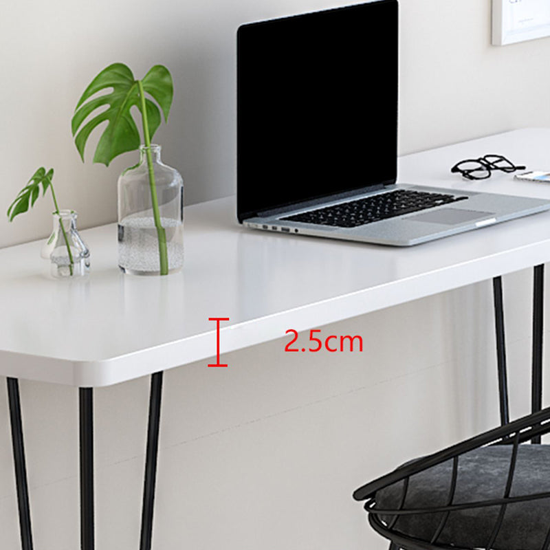 Modern Rectangle Wood Bar Table Metal Legs for Milk Tea Shop Clearhalo 'Bar Furniture' 'Bar Tables' 'bar_tables' 'furn' 'furn_bar_tables' 'Furniture' 'Kitchen & Dining Furniture' 7277119