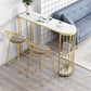 Glam Stone Bar Table Metal Base Storage Table for Living Room Clearhalo 'Bar Furniture' 'Bar Tables' 'bar_tables' 'furn' 'furn_bar_tables' 'Furniture' 'Kitchen & Dining Furniture' 7277161