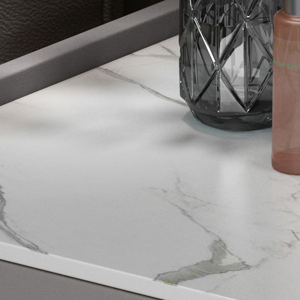 Contemporary Double Drawers Make-up Vanity Marble Makeup Vanity Desk Table Clearhalo 'Bedroom Furniture' 'furn' 'furn_makeup_vanities' 'Furniture' 'Makeup Vanities' 'makeup_vanities' 7277303