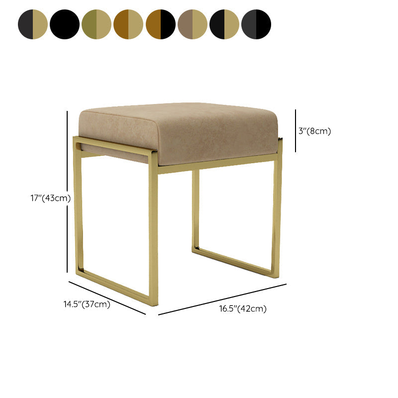 Ottoman moderno in pelle finta colore puro sedia rettangolo impermeabile