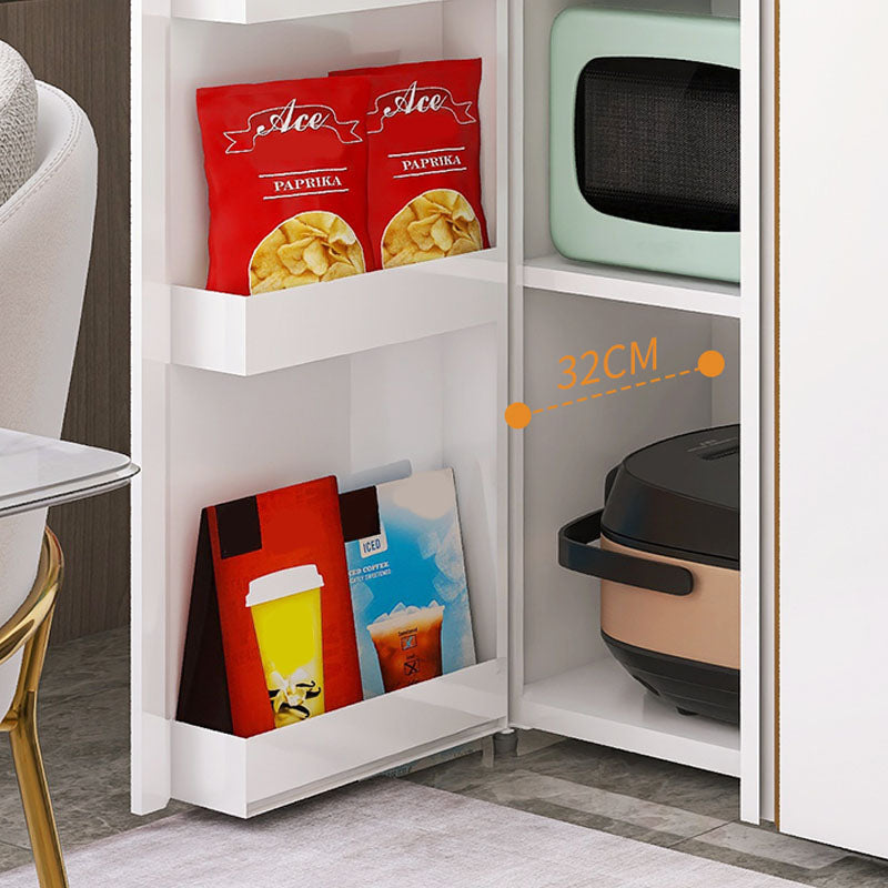 Moderno sideboard ingegnerizzato in legno a buffet con porte per sala da pranzo