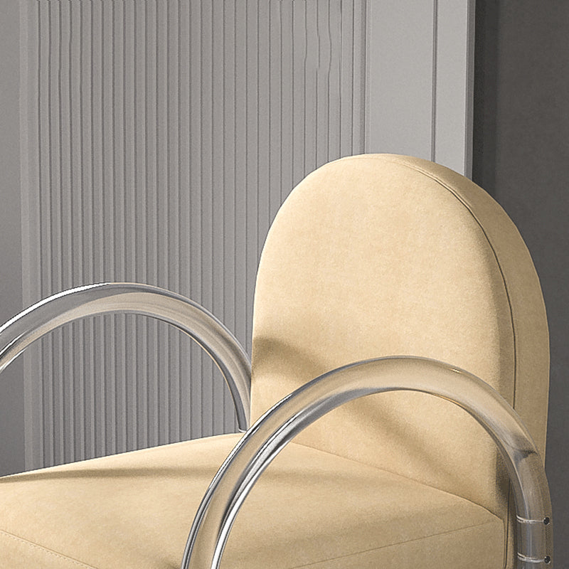 Modern Simple Arm Chair Plastic Frame Dining Chair for Dining Room Clearhalo 'Dining Chairs' 'Dining Tables & Seating' 'dining_chair' 'furn' 'furn_dining_chair' 'Furniture' 'Kitchen & Dining Furniture' 7277559