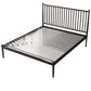 Contemporary Finish Metallic Open-Frame Bed Glam Wire-Grid Iron Bed Frame with Headboard Black 17 Beams Clearhalo 'Bedroom Furniture' 'Beds' 'furn' 'furn_beds' 'Furniture' 7277643