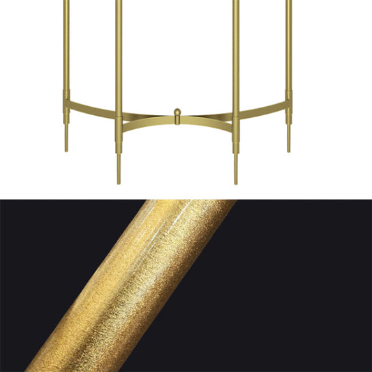 Glam Marble Accent Table Half Moon Sofa Console Table for Hall