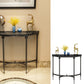 Glam Marble Accent Table Half Moon Sofa Console Table for Hall