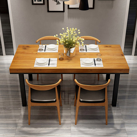 Set da pranzo industriale con finitura in legno leggero 1/2/5 pezzi set di dinette in legno di pino