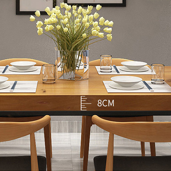 Lichte houten afwerking industriële eetgelegenheid set 1/2/5 pc's dennenhout dinette set