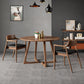 Modern Style Dinette Set 1/2/3/4/5 Pcs Round Solid Wood Dinette Table with Dining Chair 3 Pieces: Table, 2 Brown Chairs Clearhalo 'Dining Room Sets' 'Dining Tables & Seating' 'dining_room_set' 'furn' 'furn_dining_room_set' 'Furniture' 'Kitchen & Dining Furniture' 7277922