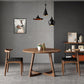 Modern Style Dinette Set 1/2/3/4/5 Pcs Round Solid Wood Dinette Table with Dining Chair Clearhalo 'Dining Room Sets' 'Dining Tables & Seating' 'dining_room_set' 'furn' 'furn_dining_room_set' 'Furniture' 'Kitchen & Dining Furniture' 7277926