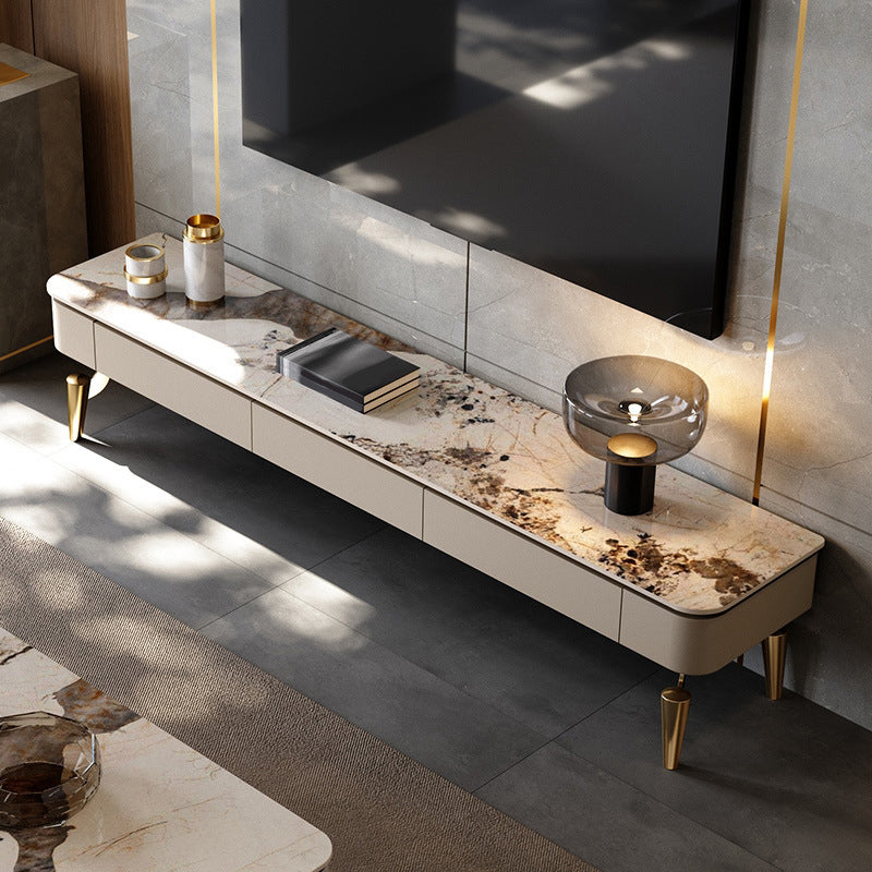 Modern Media Console TV Stand Stone TV Stand Console for Living Room Clearhalo 'furn' 'furn_tv_stands_entertainment_centers' 'Furniture' 'Living Room Furniture' 'TV Stands & Entertainment Centers' 'TV Stands & Media Storage Furniture' 'tv_stands_entertainment_centers' 7278002