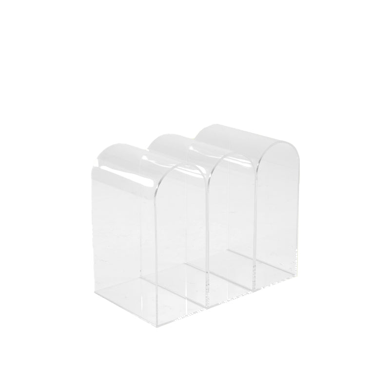 Contemporary Antique Finish Shelf Bookcase Geometric Bookshelf Clear Clearhalo 'Bookcases' 'furn' 'furn_bookcases' 'Furniture' 'Office Furniture' 7278428