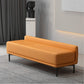 Contemporary Cushioned Seating Bench Rectangle Entryway and Bedroom Bench Orange Clearhalo 'Benches' 'Chairs & Seating' 'furn' 'furn_benches' 'Furniture' 'Living Room Furniture' 7278463